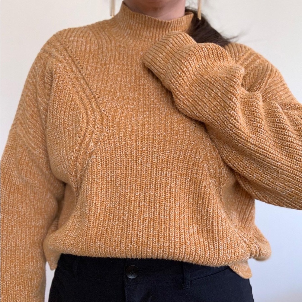Speckled Mustard Oversized Sweater